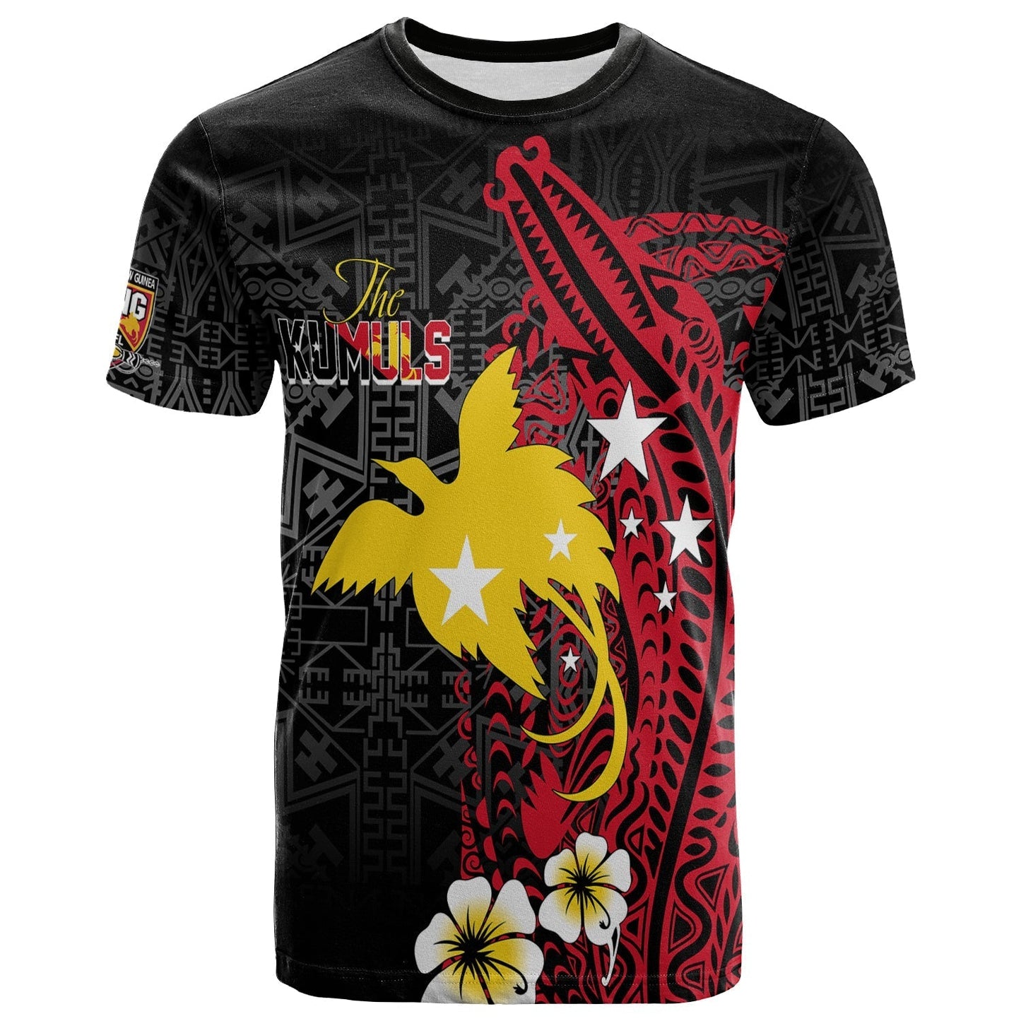 Papua New Guinea Independence T-Shirt PNG Kumuls Tribal Crocodile Graphic Tee