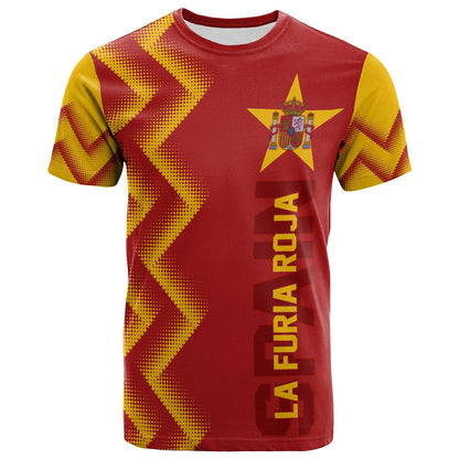 Personalised Spain World Cup 2022 T-Shirt The Red Fury Graphic Tee