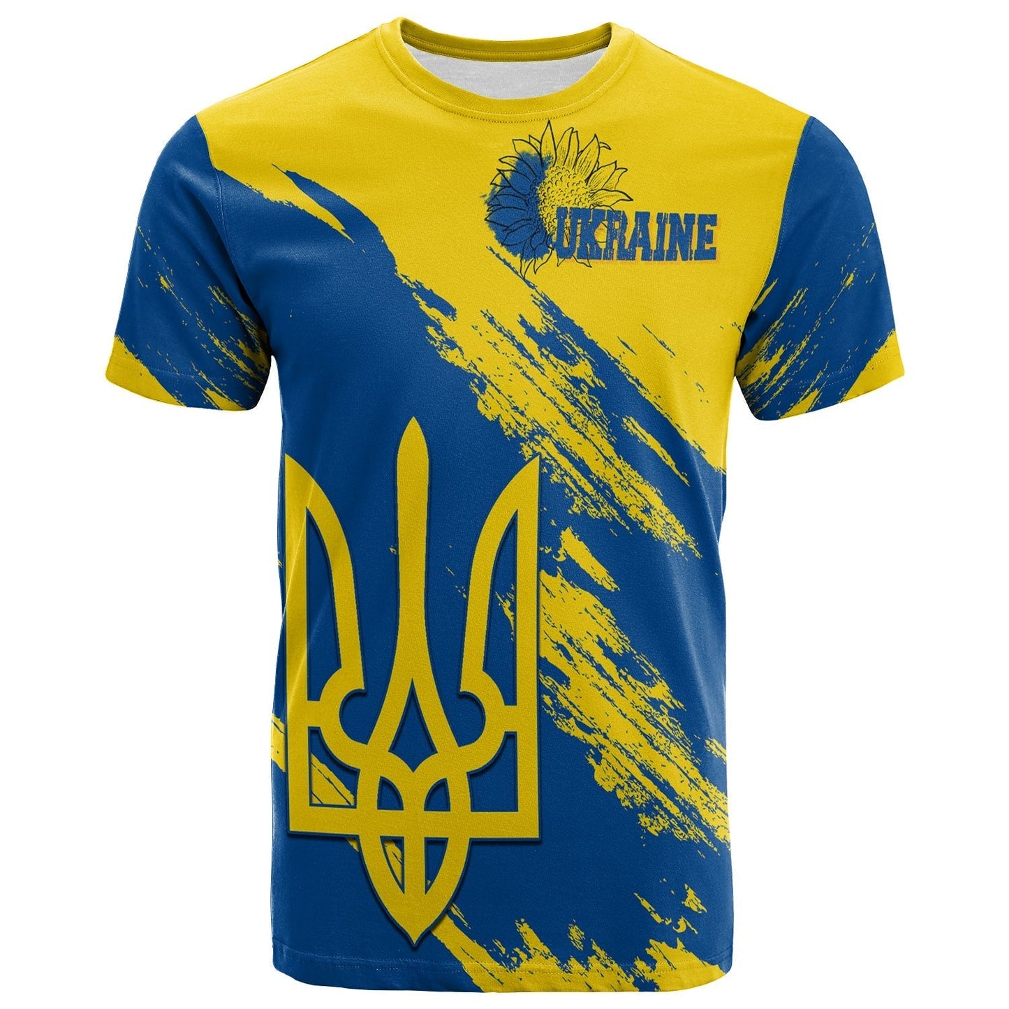 Ukraine T-Shirt Slava Ukraini Grunge Style Graphic Tee
