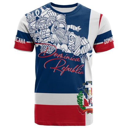 Dominican Republic T-Shirt Independence Day Flag Style Graphic Tee