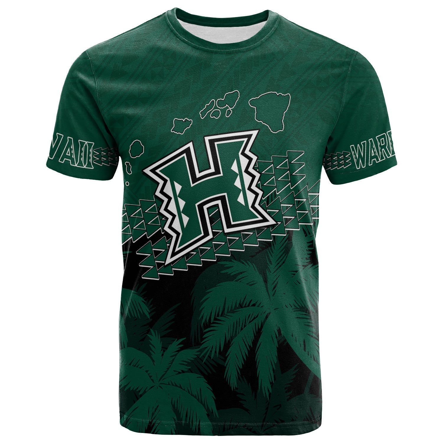 Personalised Hawaii Rainbow Warriors T-Shirt Laau Pama Graphic Tee