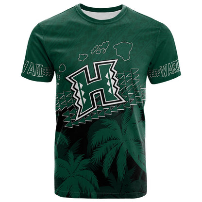 Personalised Hawaii Rainbow Warriors T-Shirt Laau Pama Graphic Tee