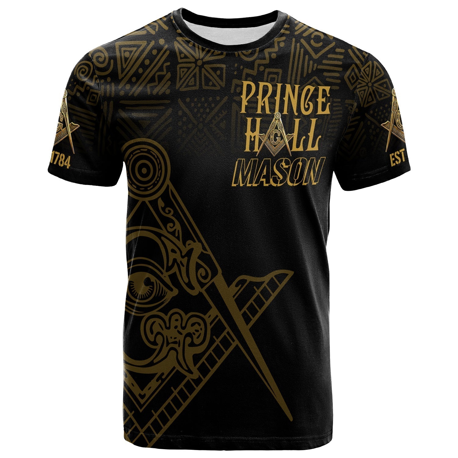 Personalised Prince Hall Mason T-Shirt Caste King 2B1 ASK1 Graphic Tee