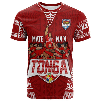 Personalised Tonga Rugby T-Shirt Mate Ma'a Tonga Warriors Graphic Tee