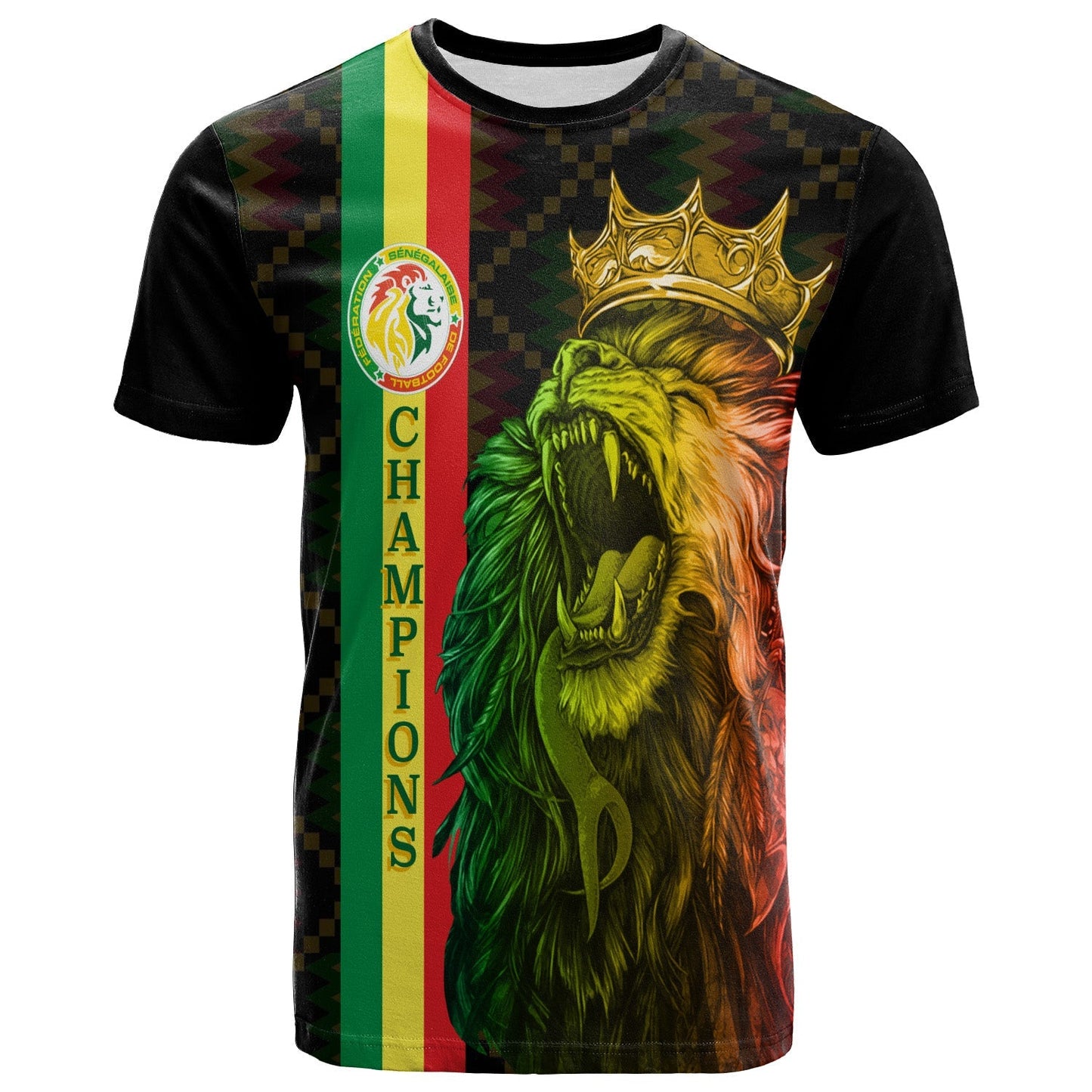 Senegal Football Champion Personalised T-Shirt History Makers Graphic Tee