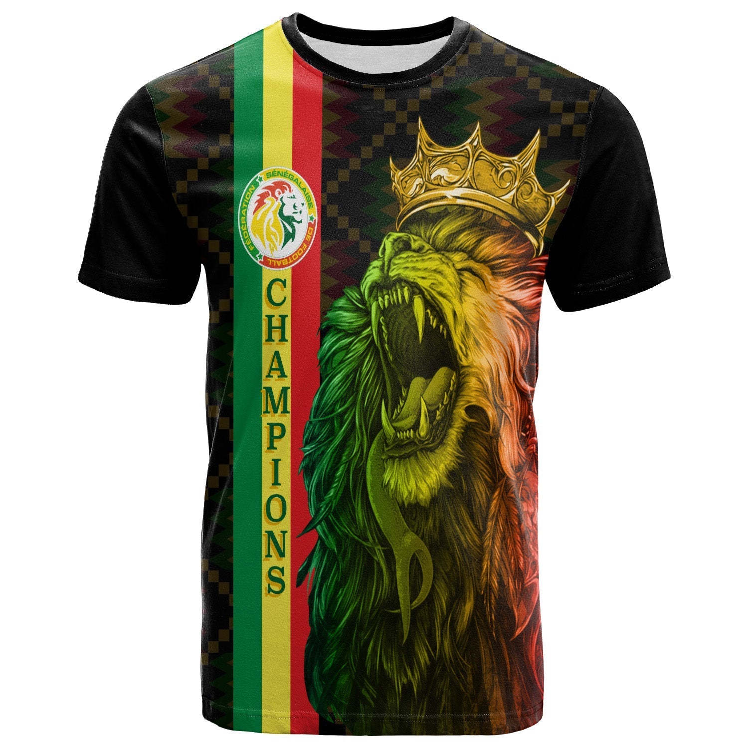 Senegal Football Champion Personalised T-Shirt History Makers Graphic Tee