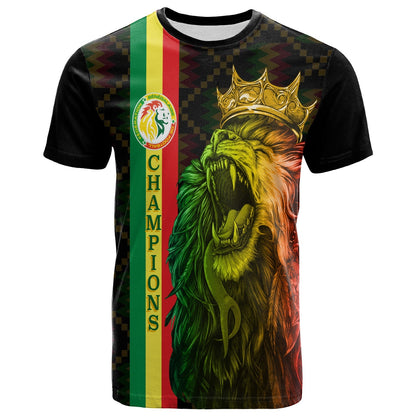 Senegal Football Champion Personalised T-Shirt History Makers Graphic Tee