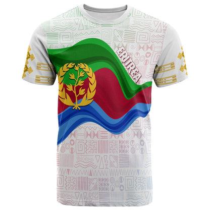 Eritrea Independence Day T-Shirt Ethnic African Pattern White Graphic Tee