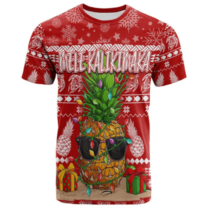 Hawaii Christmas T-Shirt Mele Kalikimaka Pineapple Graphic Tee
