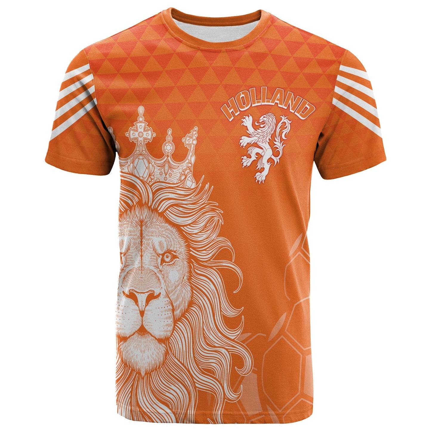Personalised Netherlands World Cup 2022 T-Shirt Oranje Lions Graphic Tee
