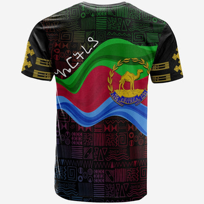 Eritrea Independence Day T-Shirt Ethnic African Pattern Black Graphic Tee