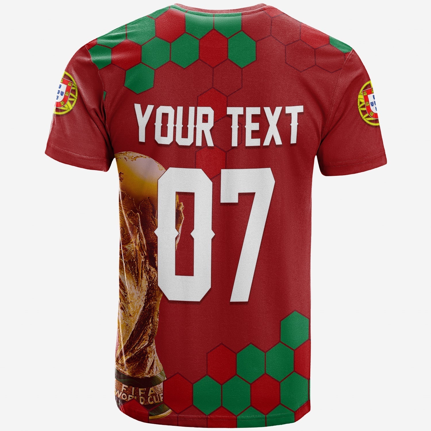 Personalised Portugal World Cup 2022 T-Shirt Portuguesa Selecao Graphic Tee