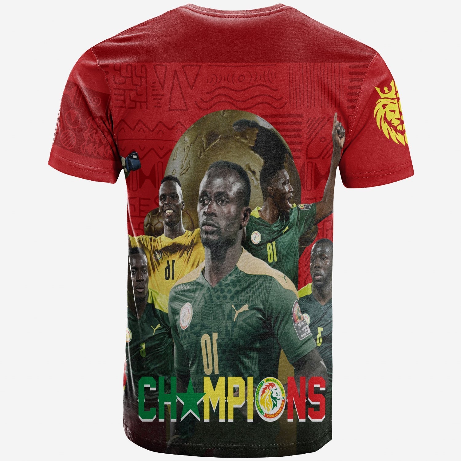 Senegal AFCON 2022 Champions T-Shirt Teranga Lions Graphic Tee