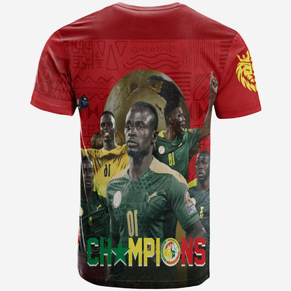 Senegal AFCON 2022 Champions T-Shirt Teranga Lions Graphic Tee