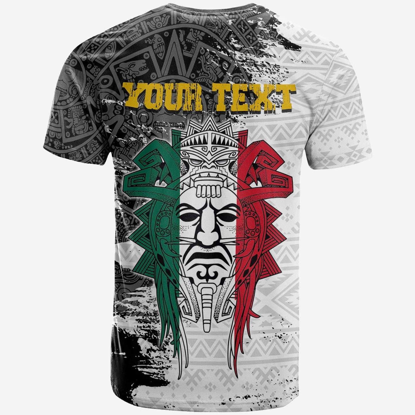 Custom Mexican Tribal Aztec Warriors T-Shirt Eagle Warriors Graphic Tee