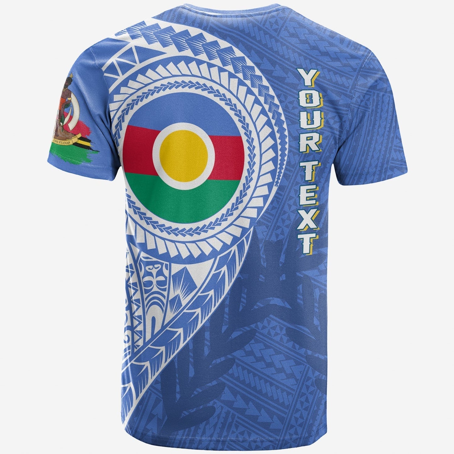 Custom Vanuatu Shefa Province T-Shirt Shefa Emblem Graphic Tee