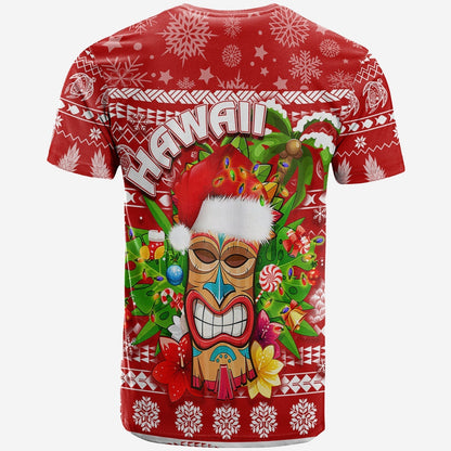 Hawaii Christmas T-Shirt Mele Kalikimaka Tiki Graphic Tee