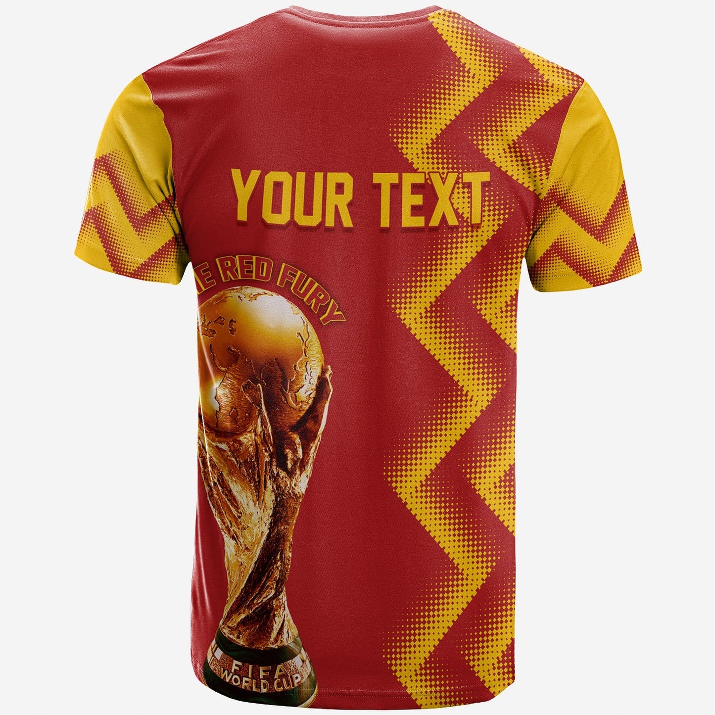 Personalised Spain World Cup 2022 T-Shirt The Red Fury Graphic Tee