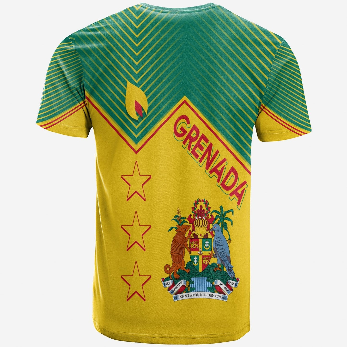 Grenada Independence Day T-Shirt Geometric Style Graphic Tee