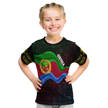 Eritrea Independence Day T-Shirt Ethnic African Pattern Black Graphic Tee