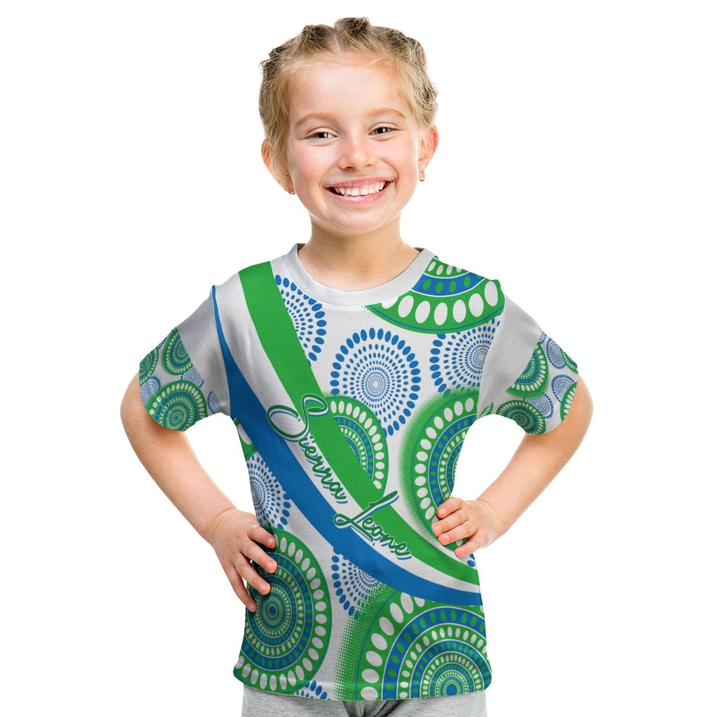 Sierra Leone Personalised T-Shirt Ankara Style Graphic Tee