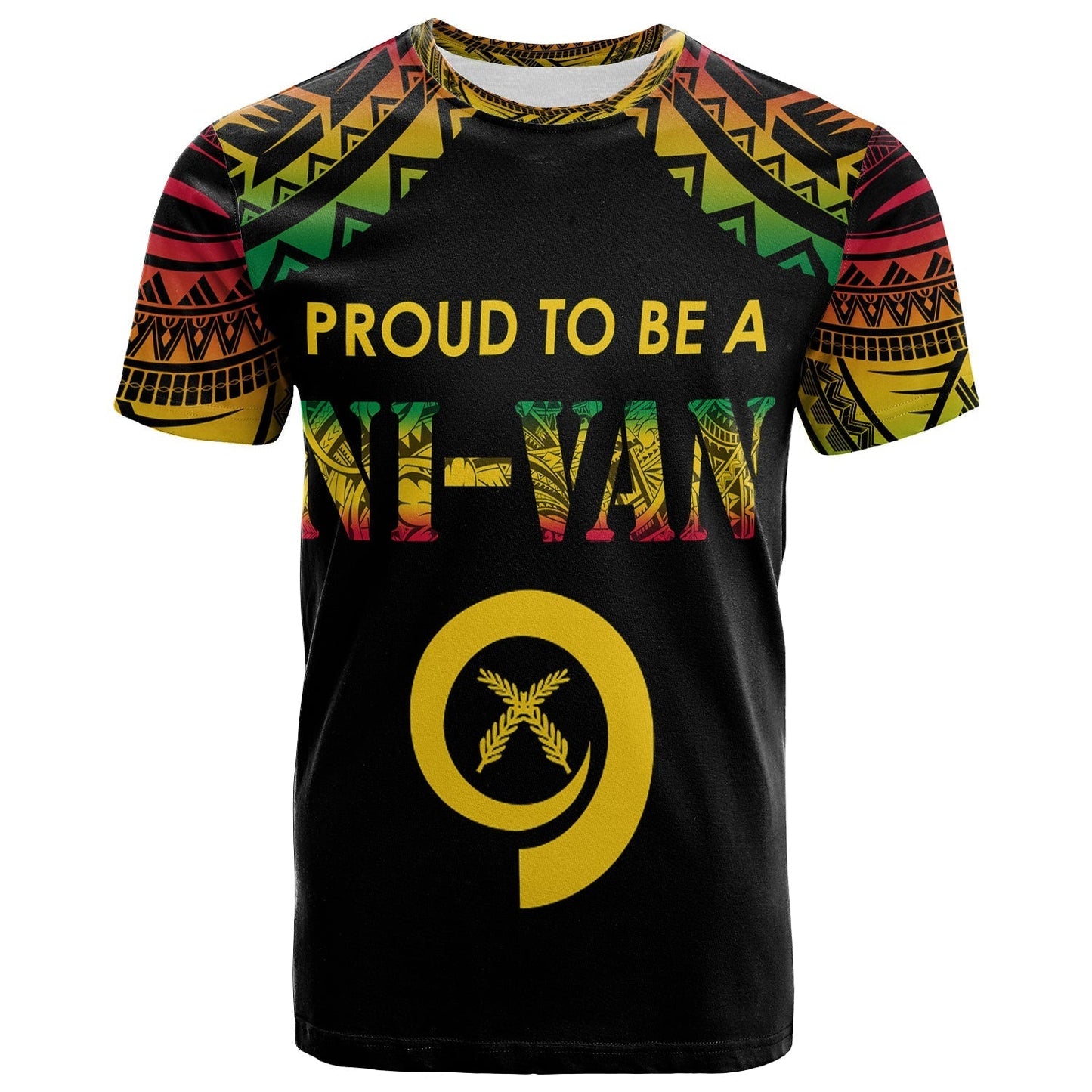 Vanuatu T-Shirt Proud To Be A Ni Van Polynesian Pattern Graphic Tee