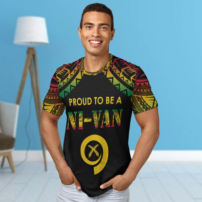 Vanuatu T-Shirt Proud To Be A Ni Van Polynesian Pattern Graphic Tee