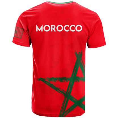 Morocco Football World Cup 2022 T-Shirt Graphic Tee