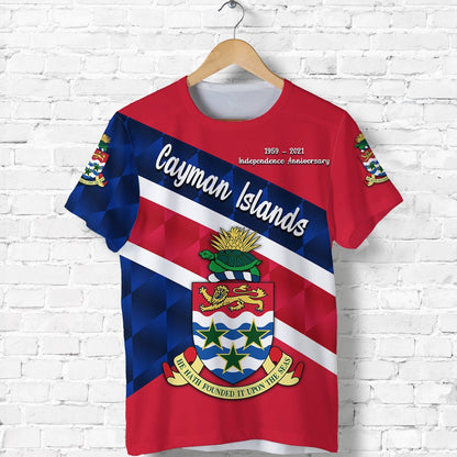 Cayman Islands T-Shirt Coat Of Arms Independence Anniversary Sporty Style Graphic Tee