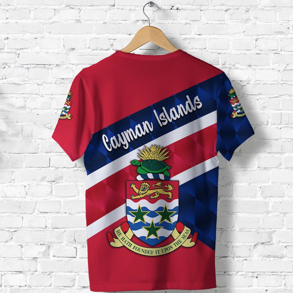 Cayman Islands T-Shirt Coat Of Arms Independence Anniversary Sporty Style Graphic Tee