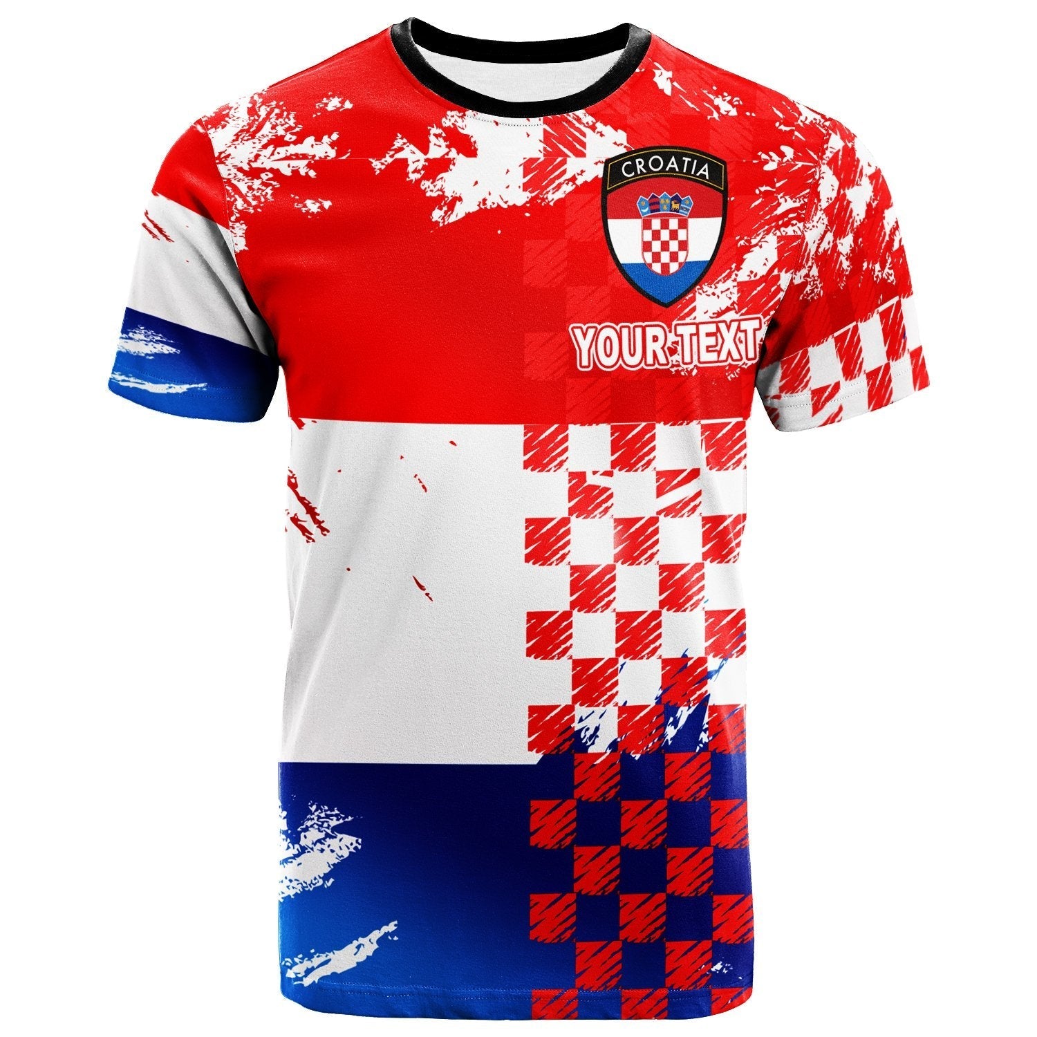 Croatia Dynamic Sport T-Shirt Graphic Tee