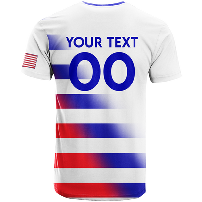 Custom USA T-Shirt Football 2022 Graphic Tee