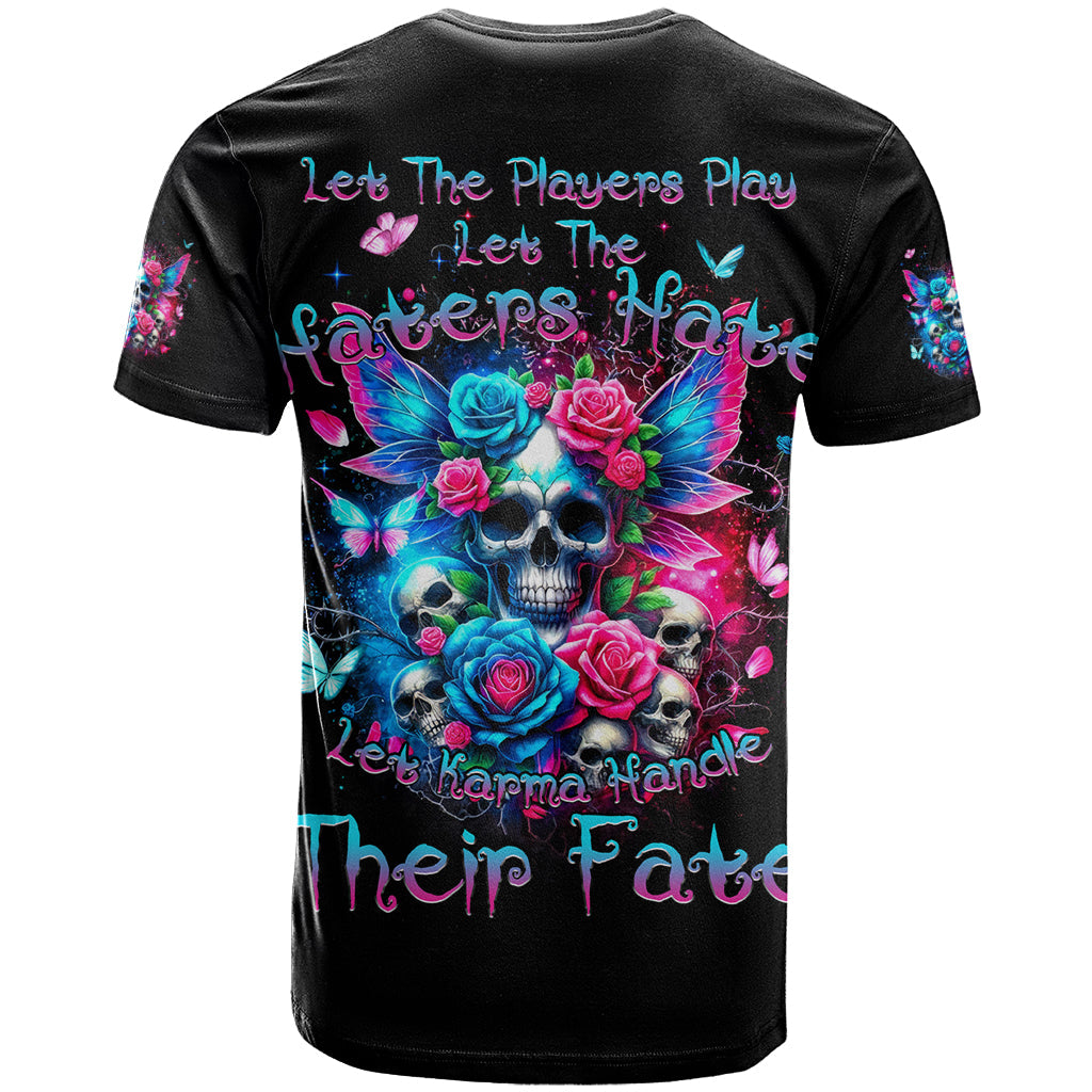 Fairy Skull T-Shirt Let Karma Handle Their Fate Graphic Tee