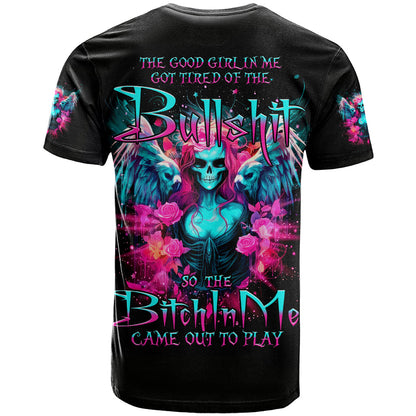 Witch Skull T-Shirt The Good Girl In Me Got Tired Of The Bullshit Graphic Tee