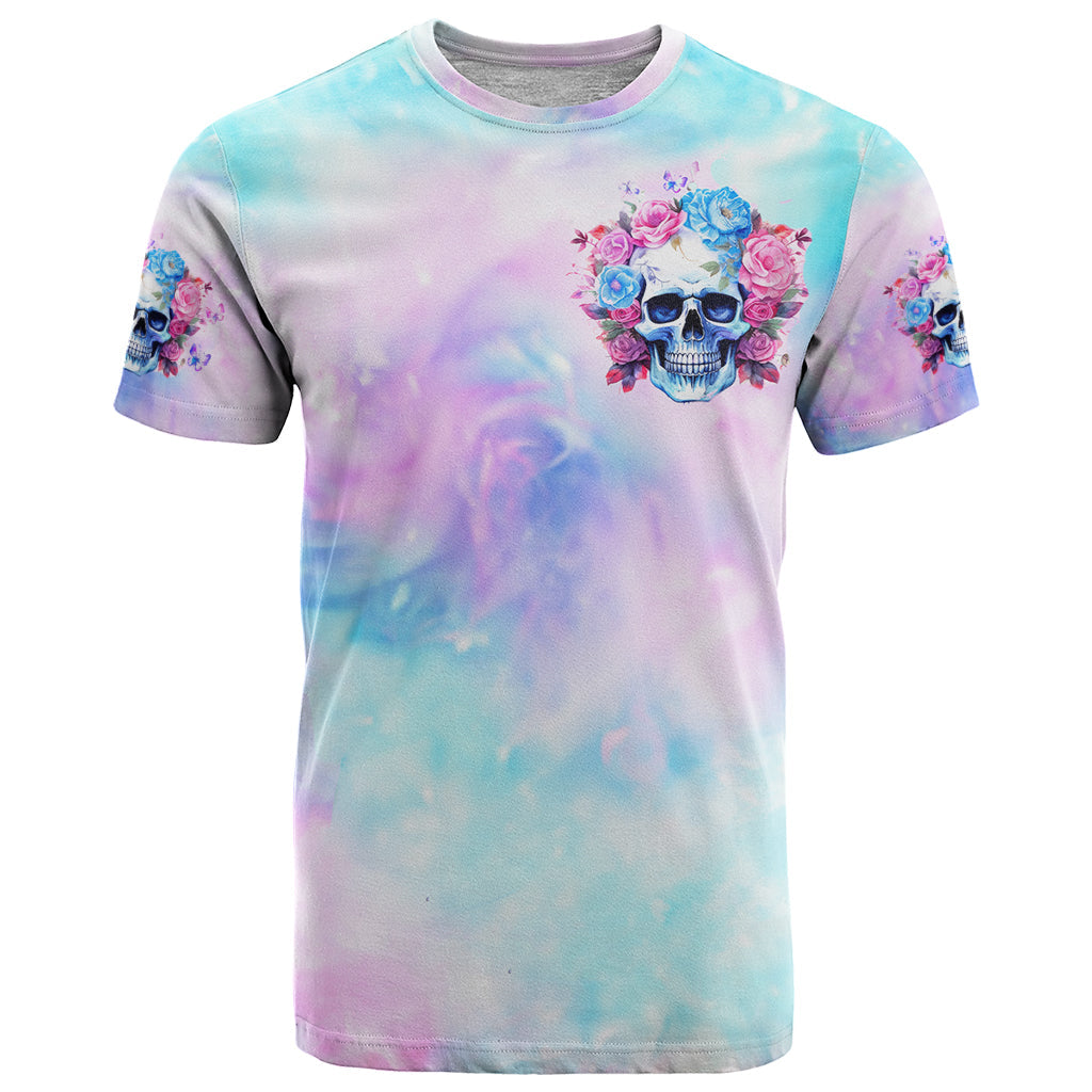 Flower Skull T-Shirt I'm Not Anti-Social I'm Just Not User Friendly Graphic Tee