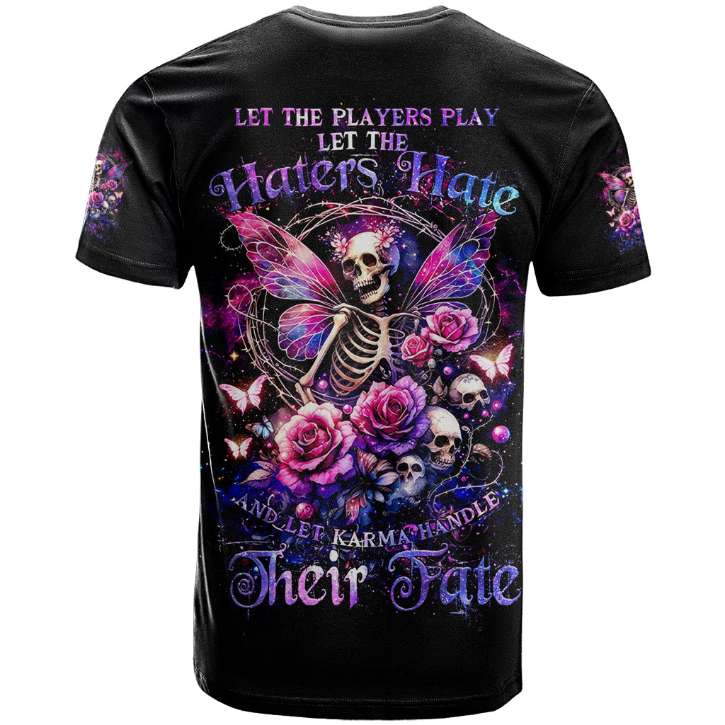 Fairy Skull T-Shirt Let Karma Handle Their Fate Graphic Tee