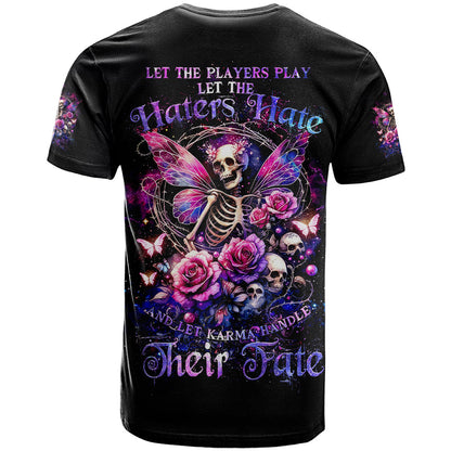 Fairy Skull T-Shirt Let Karma Handle Their Fate Graphic Tee