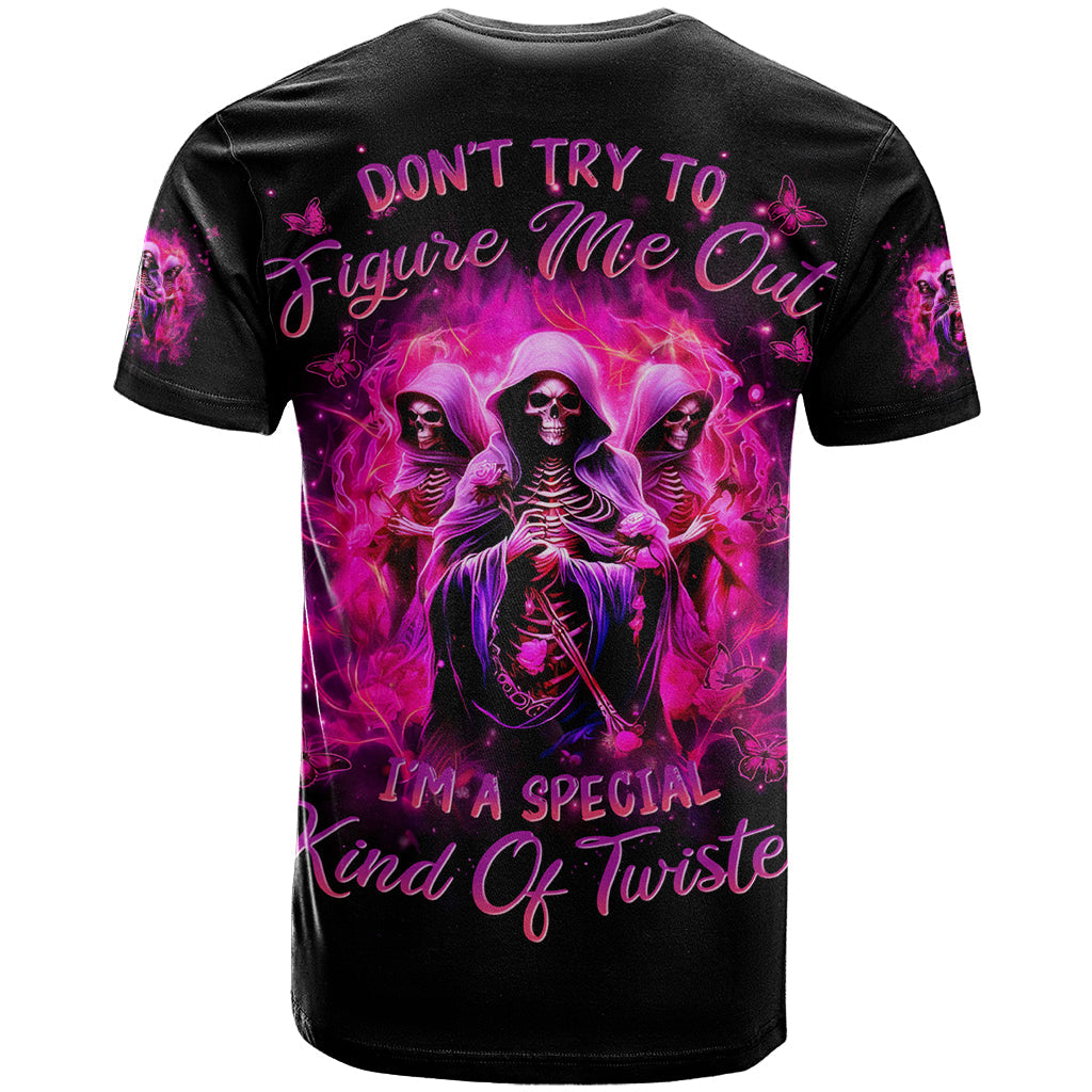 Witch Skull T-Shirt Don't Try To Figure Me Out I'm A Special Kind Of Twisted Graphic Tee