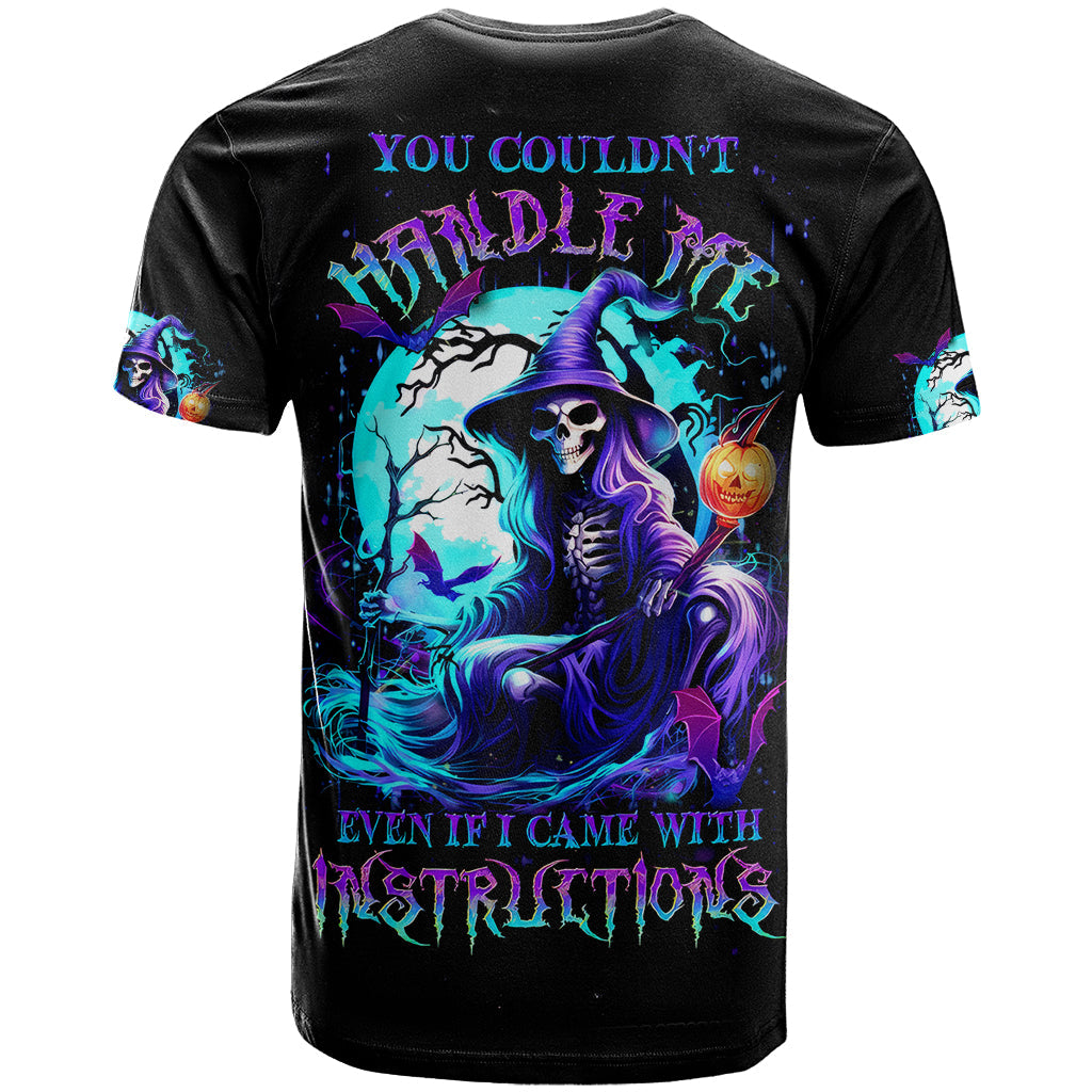 Witch Skull T-Shirt You Couldn't Handle Me Even With Intrustions Graphic Tee