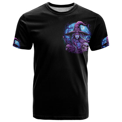 Witch Skull T-Shirt Iam Who Iam Your Approval Isn't Need Graphic Tee
