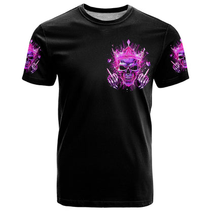 Queen Skull T-Shirt Bitch I'm Not A Princess I'm The Fucking Queen Graphic Tee