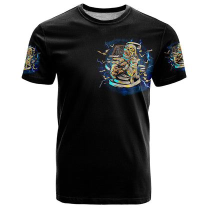 Mummy Skull T-Shirt I'm Going To Hell to Pick You Up Graphic Tee