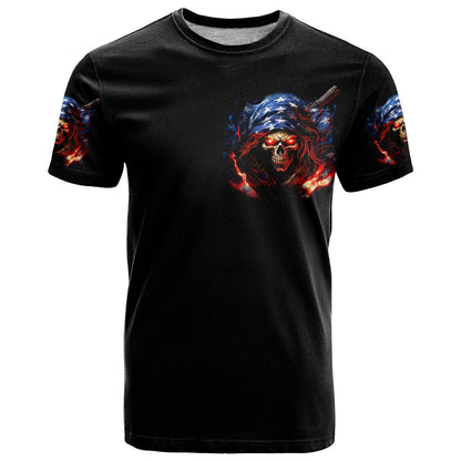 American Skull T-Shirt One Day I Gonna Fuck It All Graphic Tee