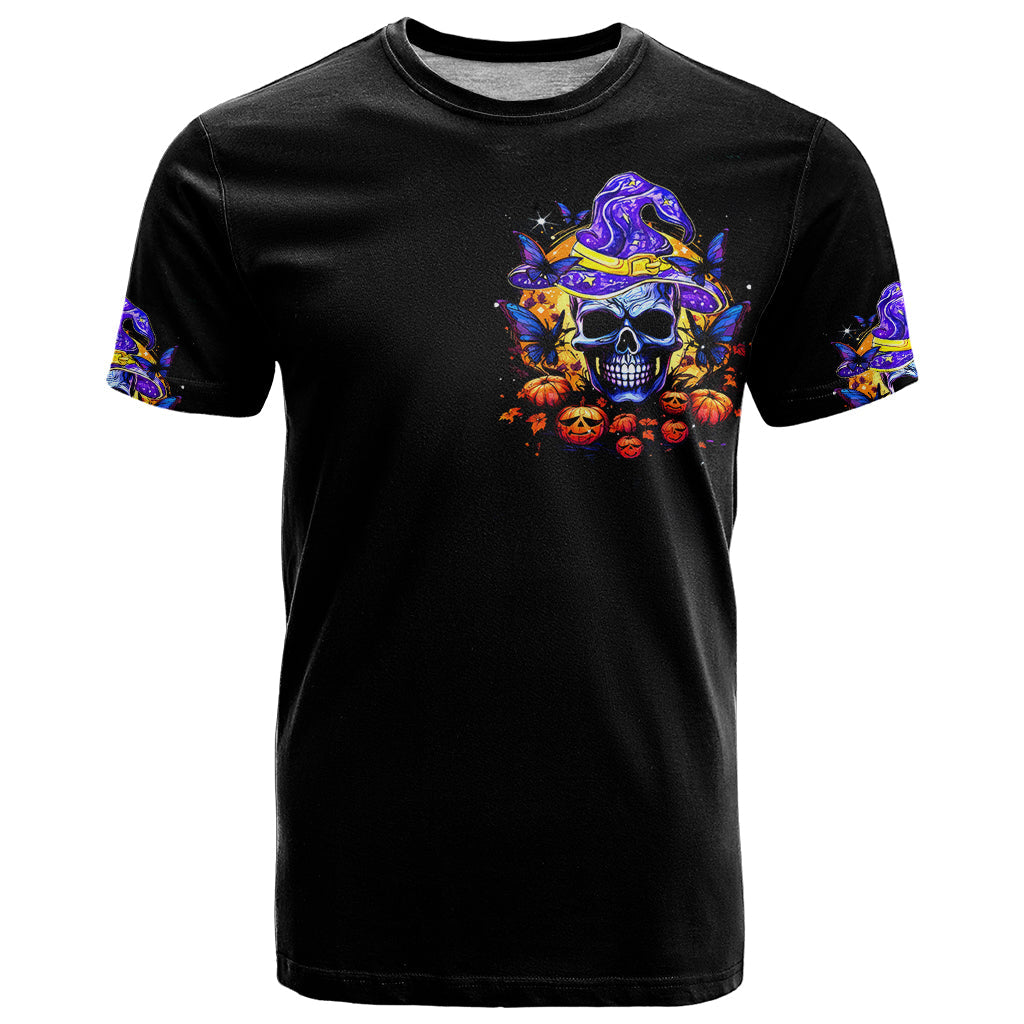 Halloween Skull T-Shirt Please Excuse My Resting Witch Face Graphic Tee