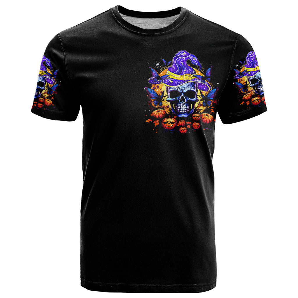 Halloween Skull T-Shirt Please Excuse My Resting Witch Face Graphic Tee