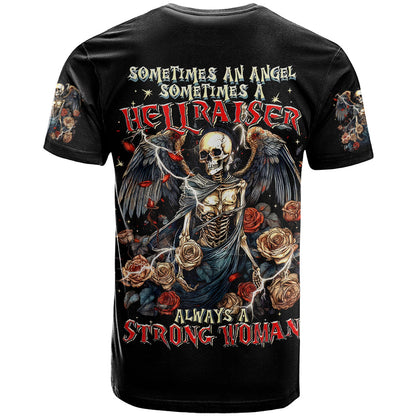 Angel Skull T-Shirt Sometimes An Angel Sometimes A Hellraiser Graphic Tee