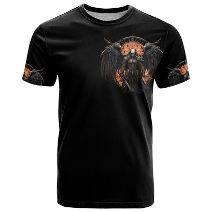 Warrior Skull T-Shirt Warriors Are The One Who Always Fight Graphic Tee