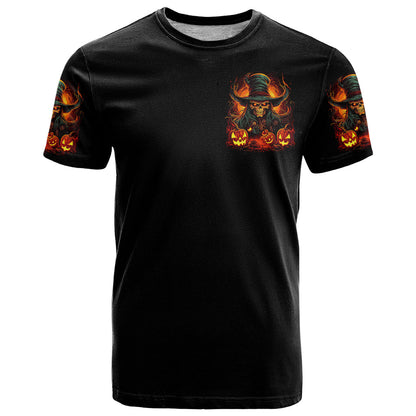 Witch Skull T-Shirt Witches With Hitches Graphic Tee