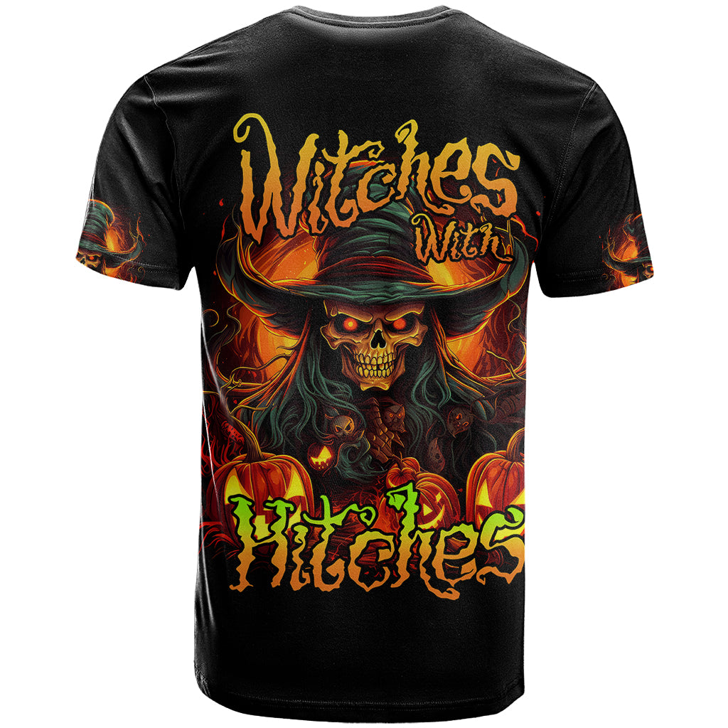 Witch Skull T-Shirt Witches With Hitches Graphic Tee