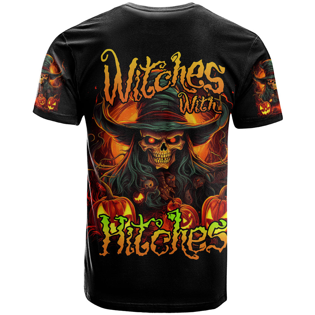 Witch Skull T-Shirt Witches With Hitches Graphic Tee